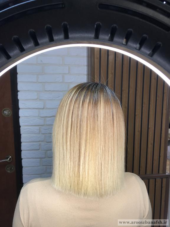 کراتین در سالن زیبایی عروس بنفش